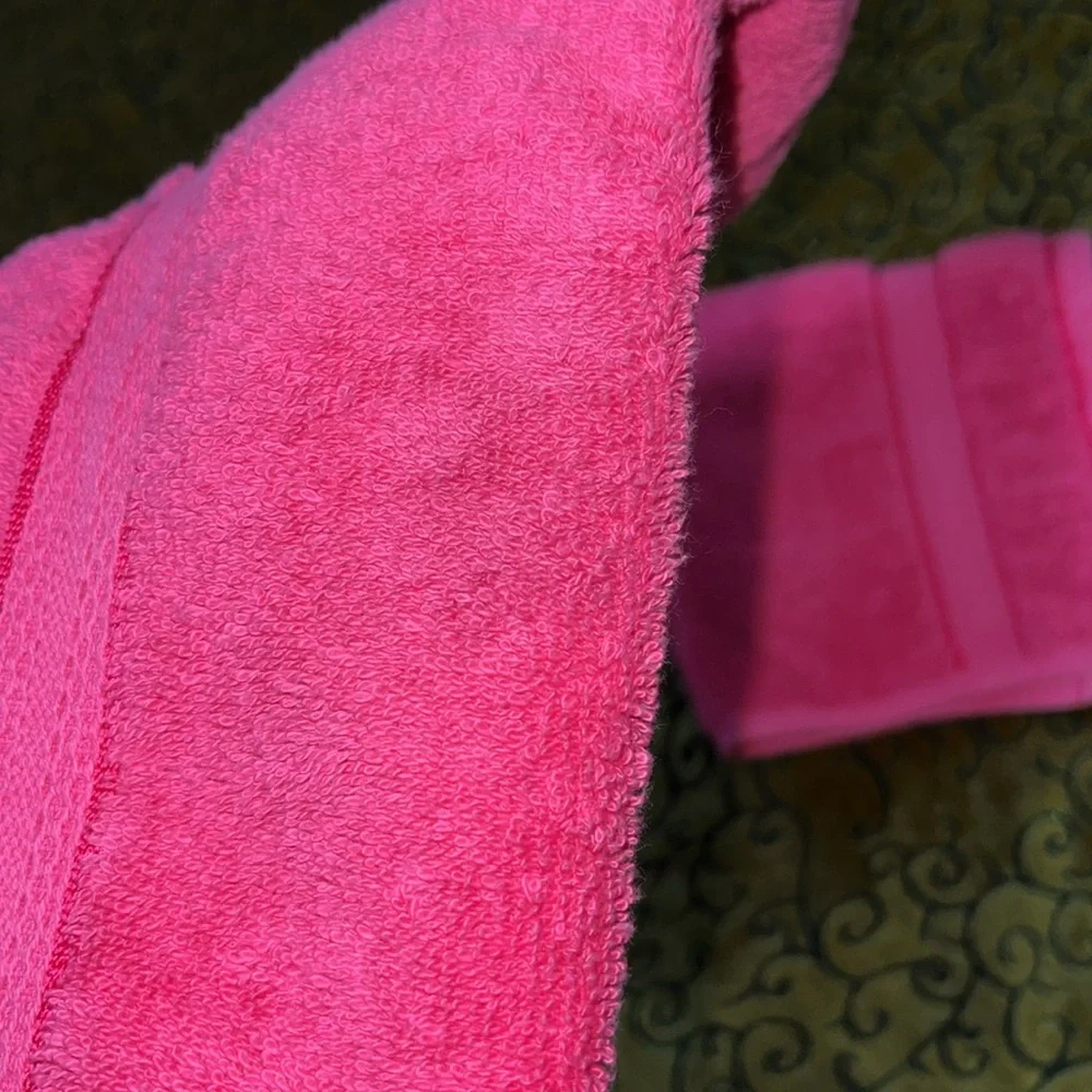 Pink Bath Towel Rags